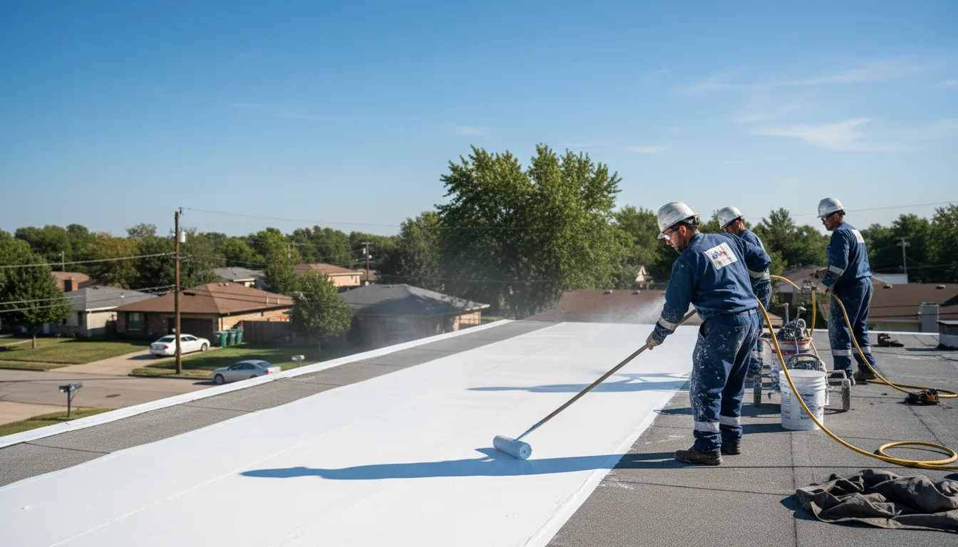 Commercial roof coating in Helen, GA near me